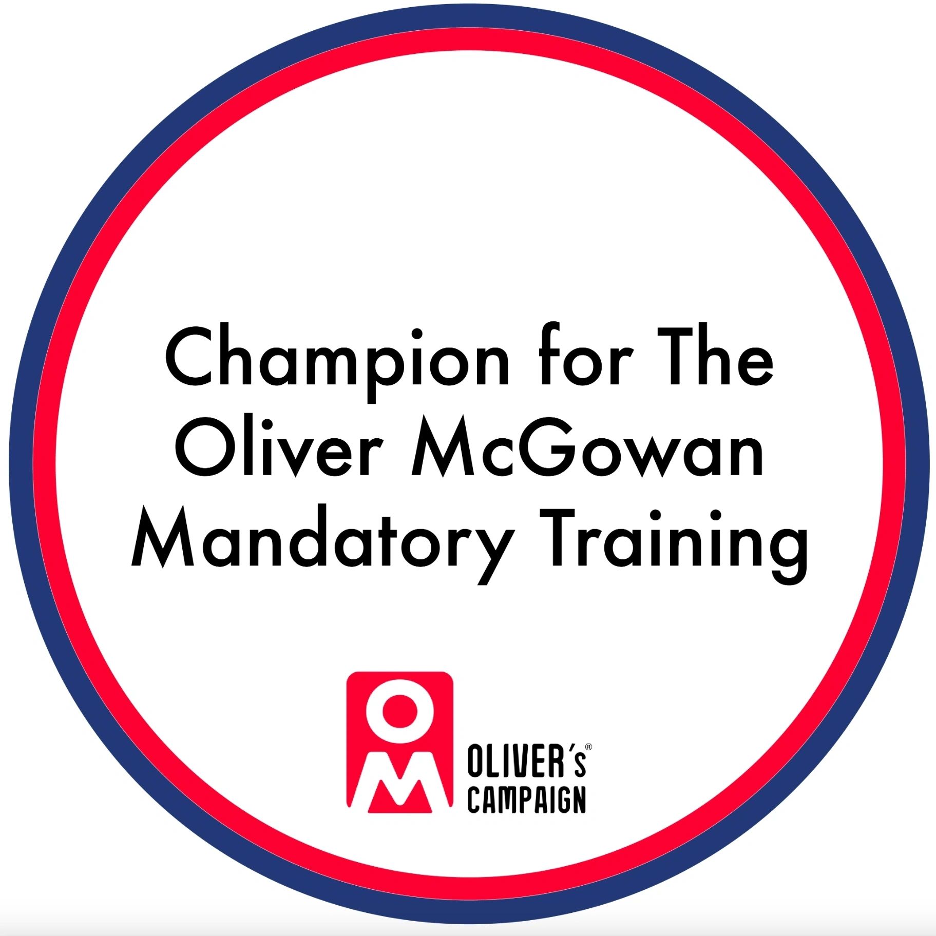 Champion for The Oliver McGowan Mandatory Training — Oliver's Campaign